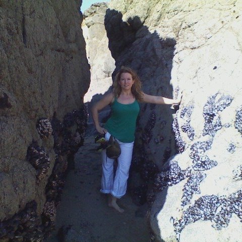 woman on beach