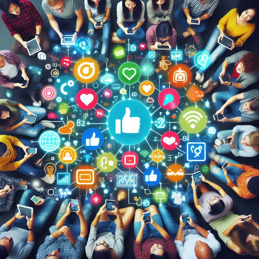 Social media abstract image